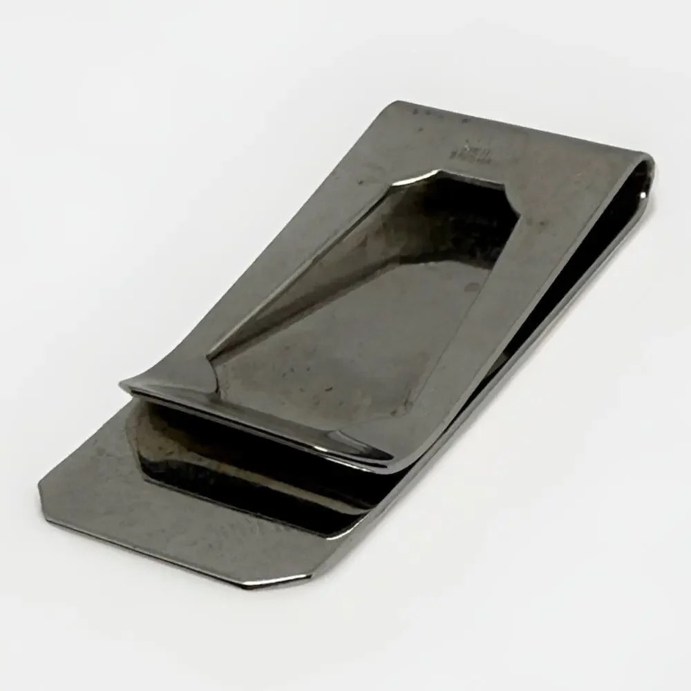 Sterling Silver Money Clip Hand Engraved Design MR X